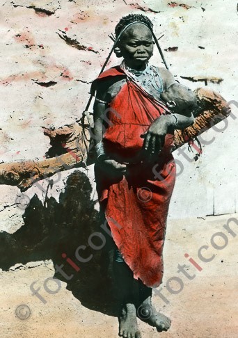 Afrikanische Frau mit Kind | African woman with child - Foto foticon-simon-192-004.jpg | foticon.de - Bilddatenbank für Motive aus Geschichte und Kultur